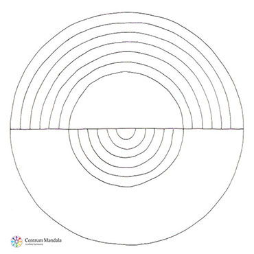 Mandala k vybarvení